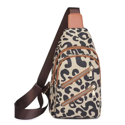 Leopard Print PU Leather Sling Bag – Blue Hawthorn Boutique