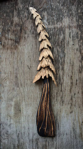 wall hanging one-of-a-kind chainsaw carved Tree. Wood carving, wall sculpture made from california cedar. handmade by artist Jess Alice, this beautiful nature inspired art piece is the perfect accent piece to any space