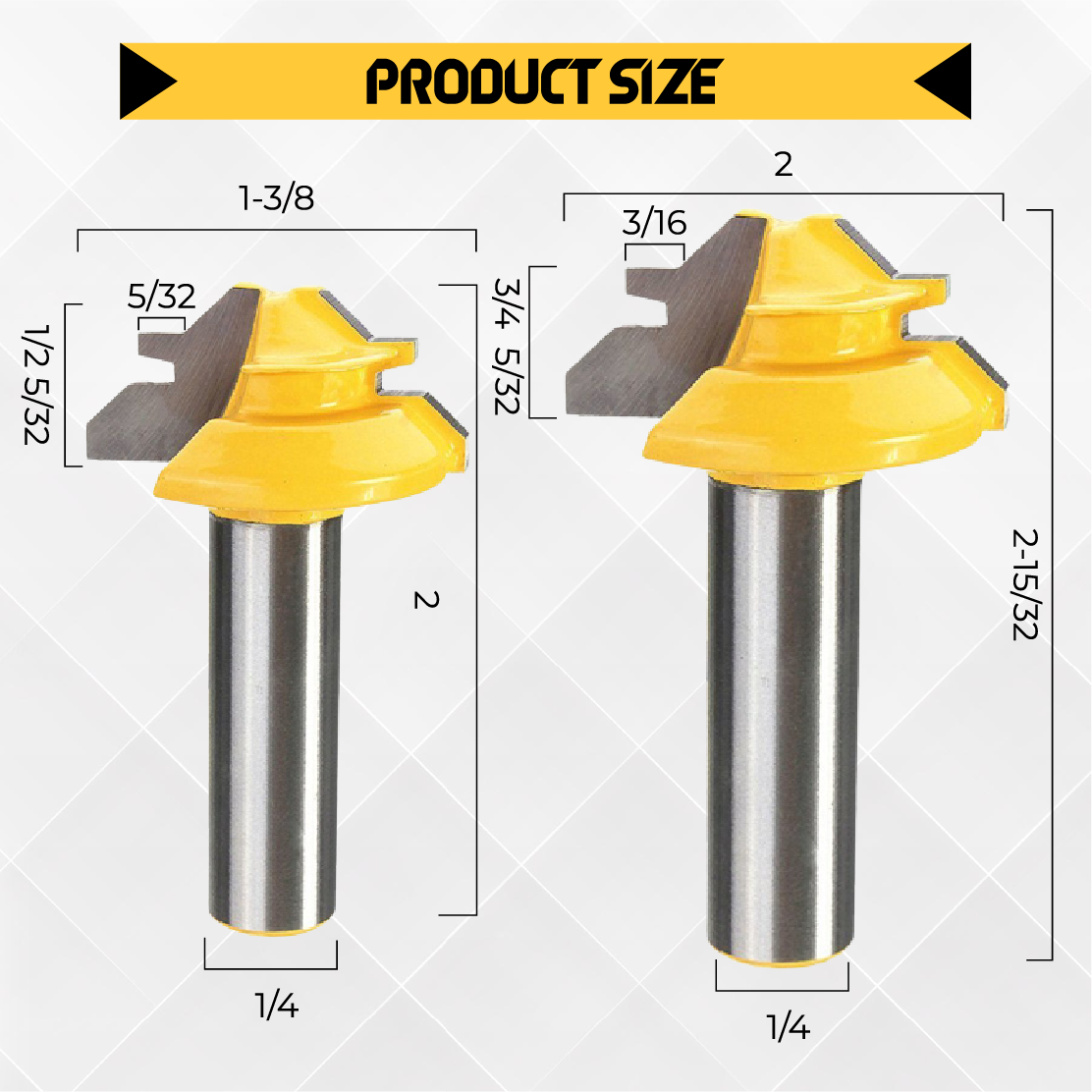 Mighty 45° Lock Miter Bit