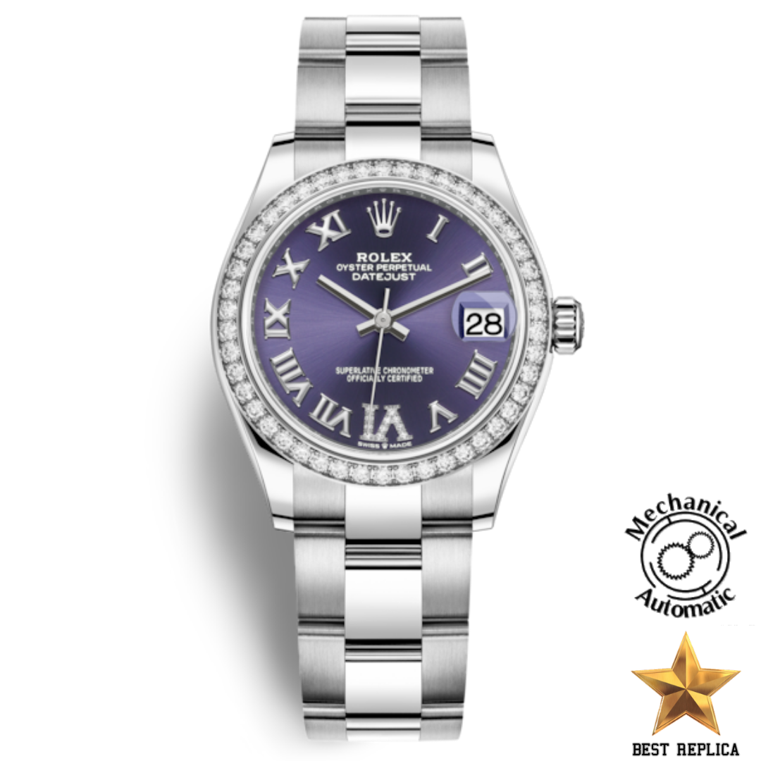 replica-rolex-oyster-perpetual-datejust-31-mm-aubergine-diamond-set-dial-and-an-oyster-bracelet-lavinia-luxury