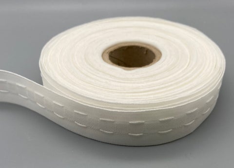 Flange Lining Curtain Tape 25mm 1 Inch White 10meter 