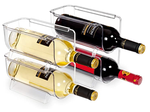 Refrigerator Wine and Water Bottle Holder