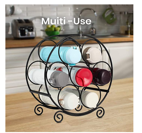 Countertop 7-Bottle Wine Organizer Stand