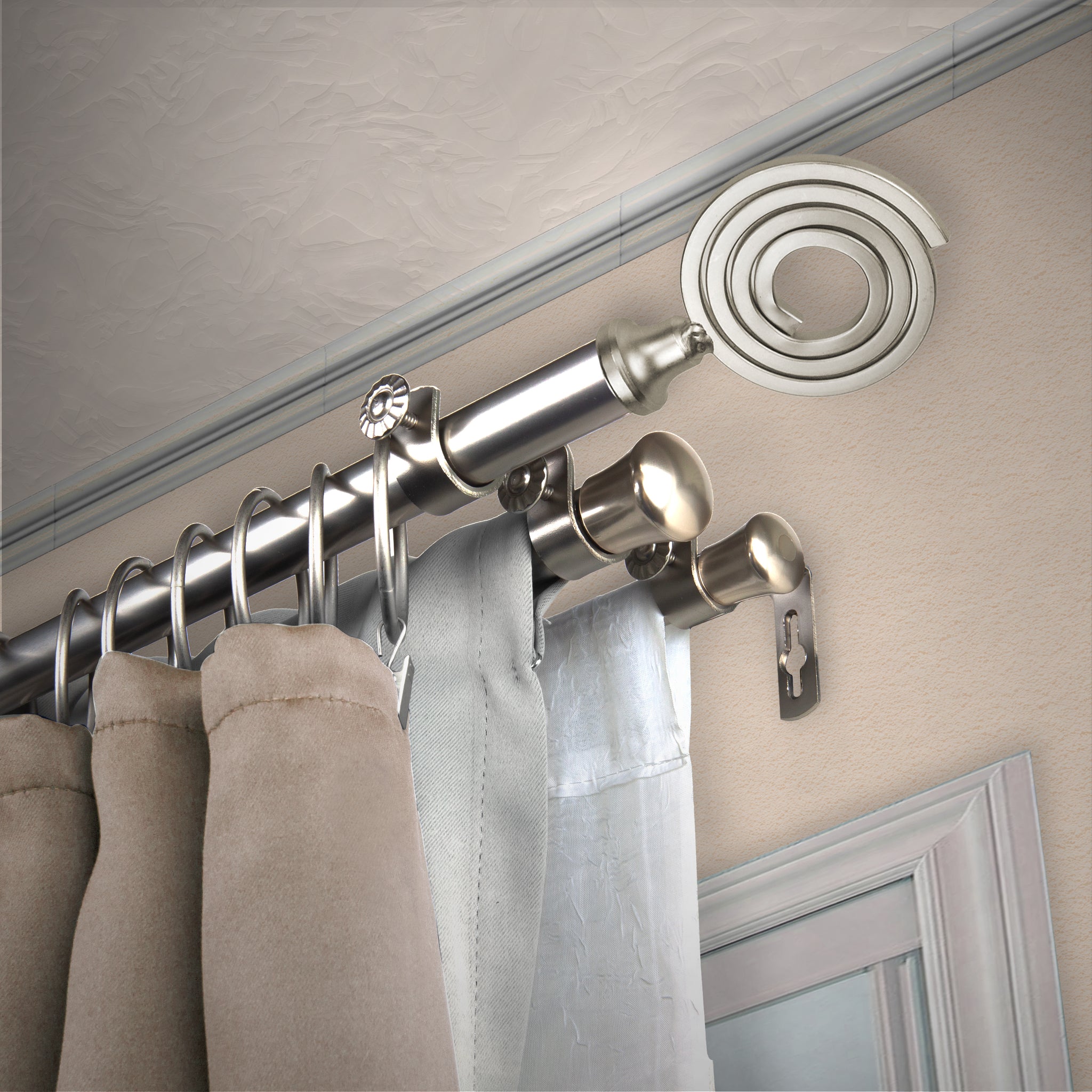 Coil 13 16 Triple Curtain Rod Desyne Store