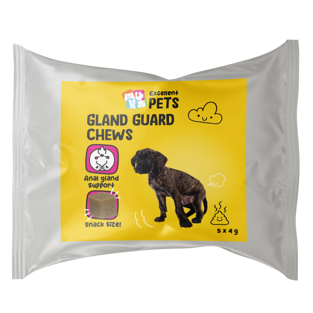 Excellent Pets Gland Guard Chews - Kauwsnoepjes - Zachte snacks - Ondersteunt de Natuurlijke leging van de Anaalklieren - Bevordert de Spijsvertering en een Evenwichtige Darmflora