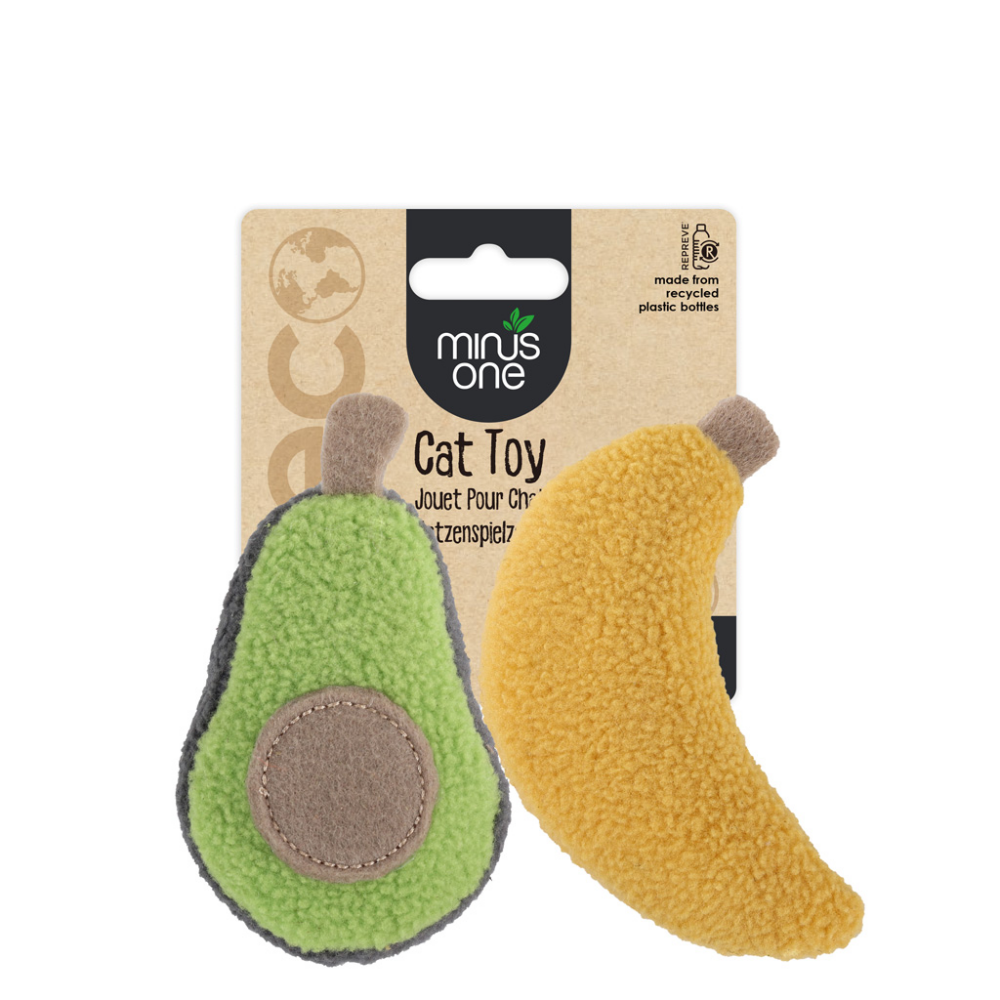 Minus One Fruit Cat Toys - Avacado&Banana