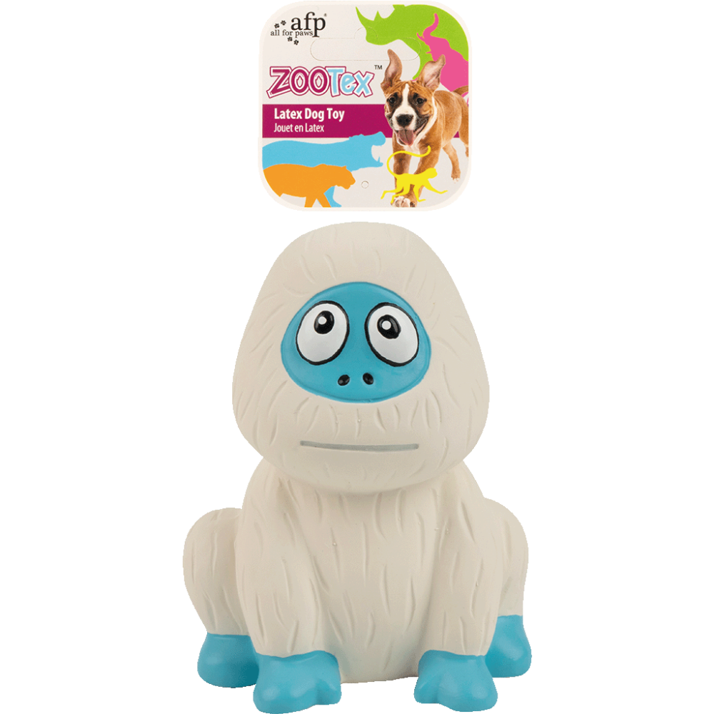 AFP Yolanda the Yeti - Hondenspeelgoed - ZooTex - Latex hondenspeeltje - Met Pieper - S - Yeti