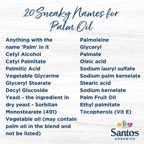 20 Sneaky Names for Palm Oil