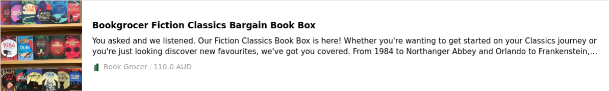 Classics Book Box