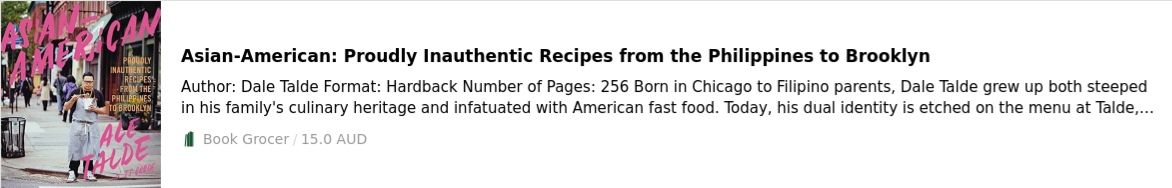 Dale Talde Asian-American: Proudly Inauthentic Recipes from the Philippines to Brooklyn 9781455585267