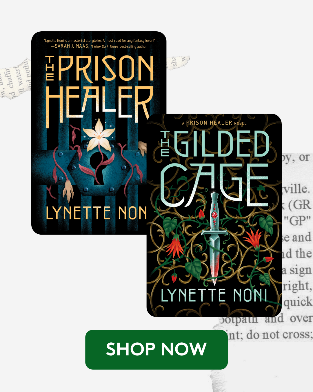 Shop The Prison Healer series by Australian Young Adult author, Lynette Noni. The Gilded Cage is Book 2.
