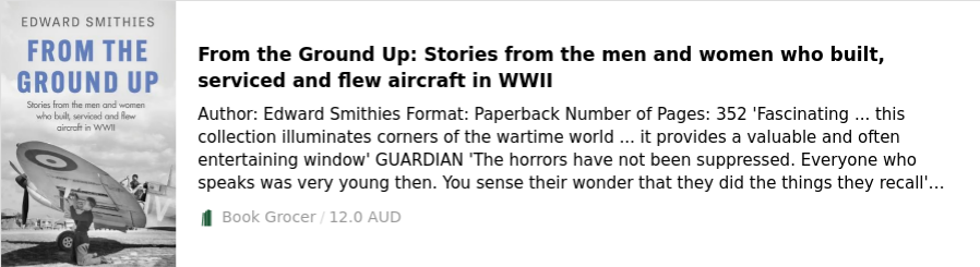 https://bookgrocer.com/products/9781474625074-from-the-ground-up-stories-from-the-men-and-women-who-built-serviced-and-flew-aircraft-in-wwii