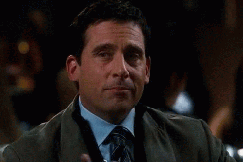 Steve Carell The Office winking gif