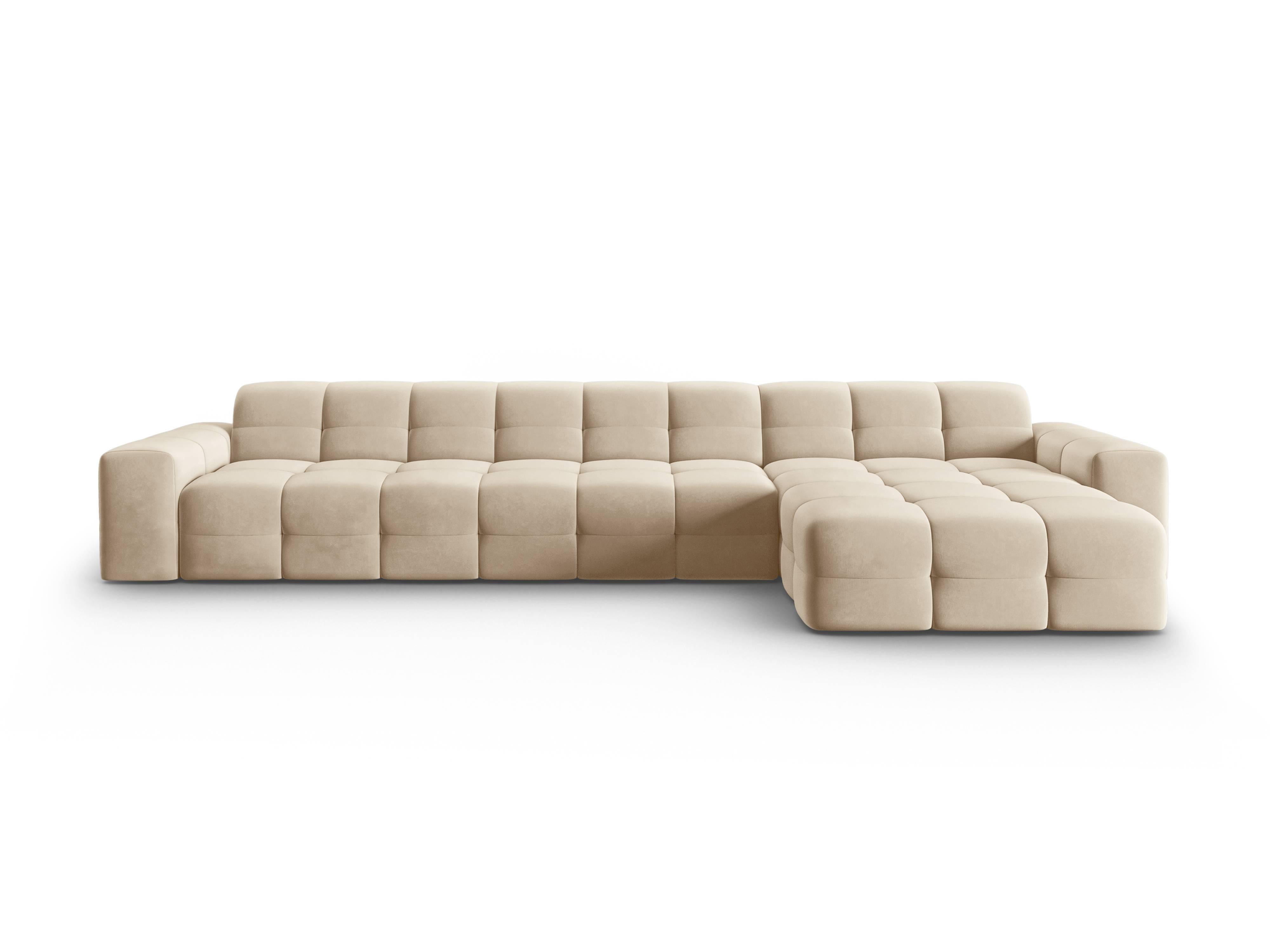 Micadoni Limited Edition - 6-Sitzer Ecksofa Kendal rechts Samt - NADUVI