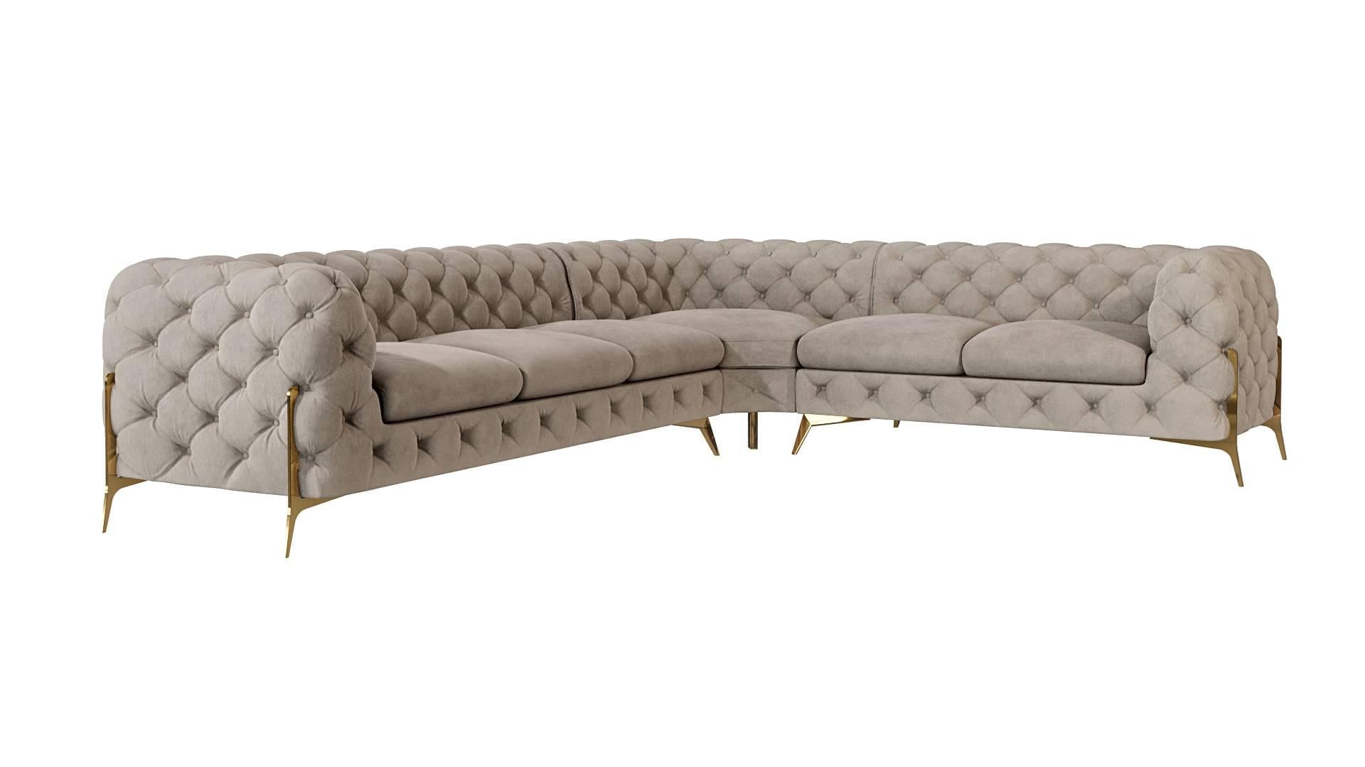 MAY Interiors | 5-Sitzer Ecksofa Chelsea rechts Samt