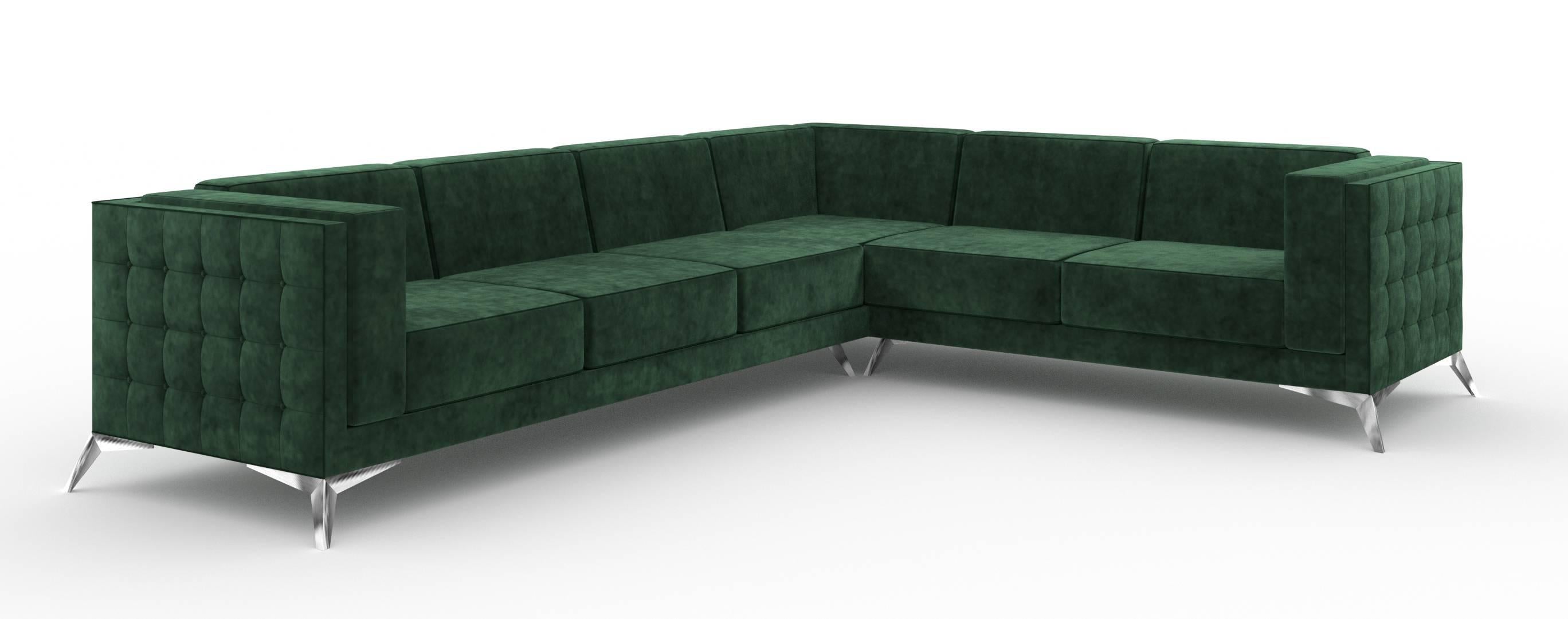 MAY Interiors | 5er-Ecksofa Gusto rechts Samt