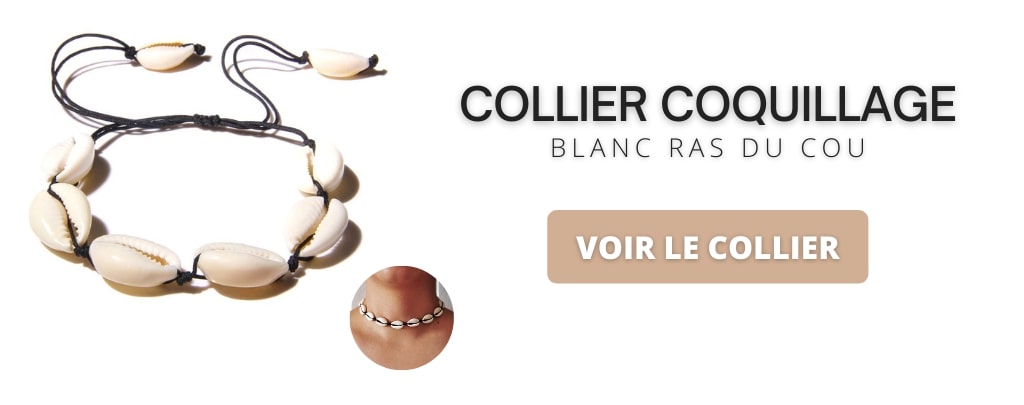 Collier coquillage ras de cou