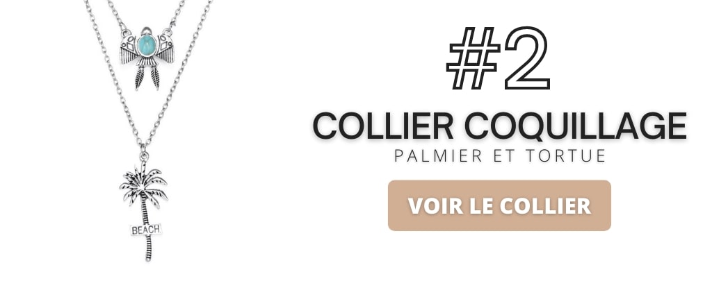 Collier coquillage palmier