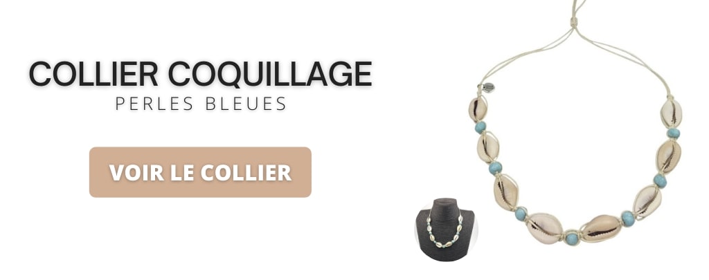 Collier coquillage et perle