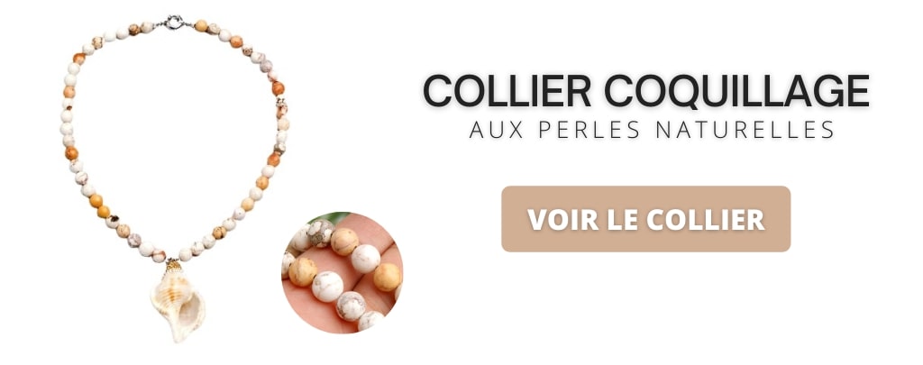 Collier coquillage et perle