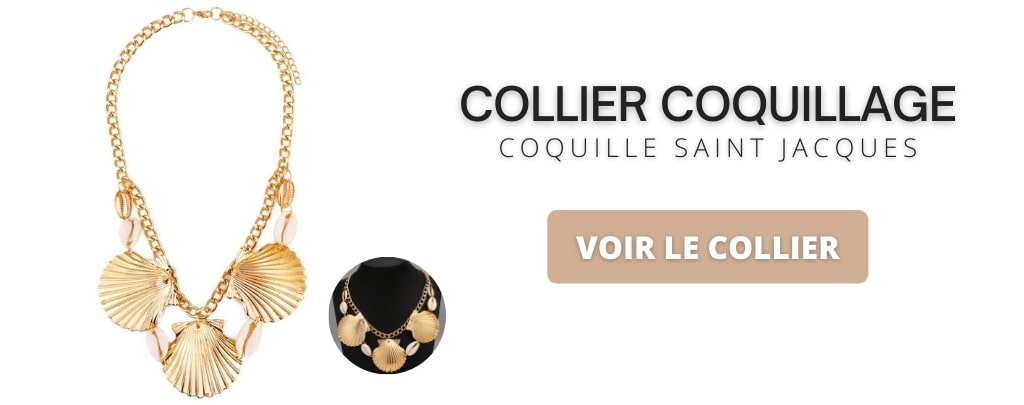 Collier coquille saint jacques