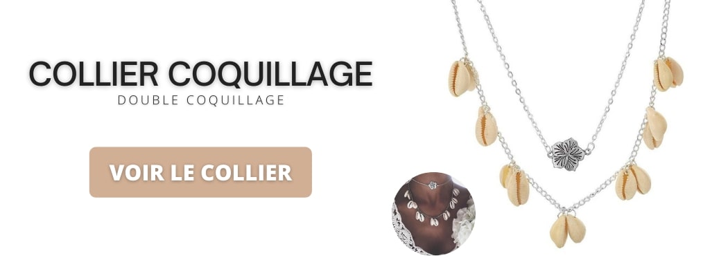 Collier double coquillage