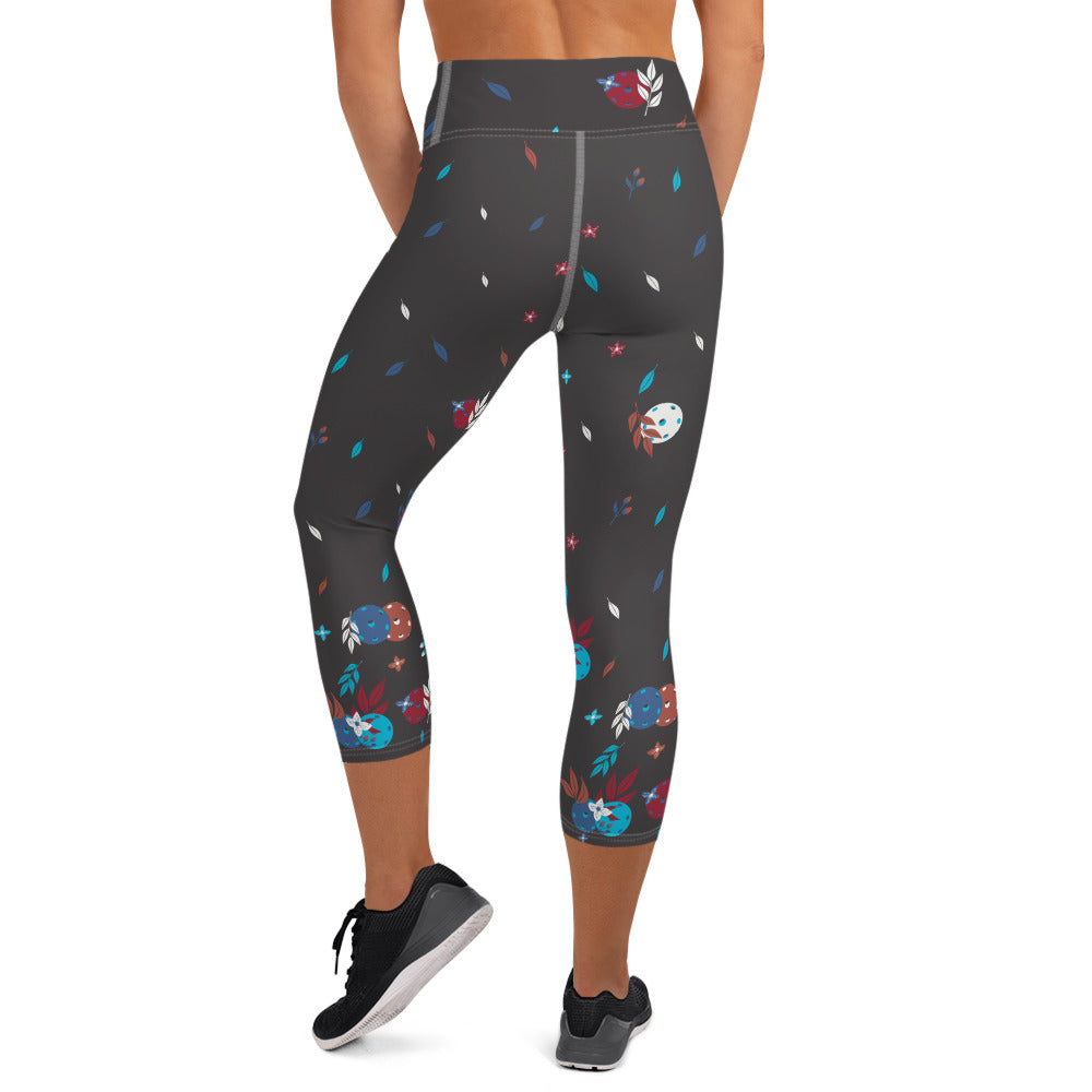 Spring Dink Gradient© Ambient Women's Pickleball Capri Leggings