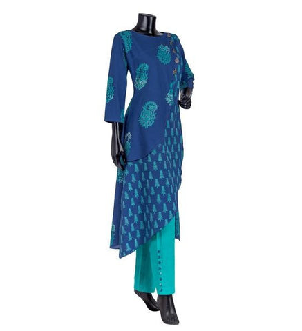 Asymmetrical Printed Kurtis