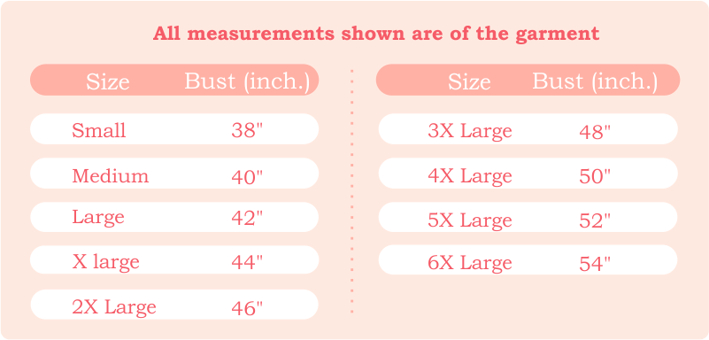 Misspint - Size Guide