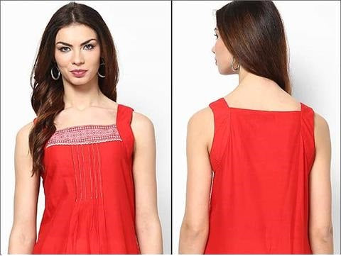 Square neckline