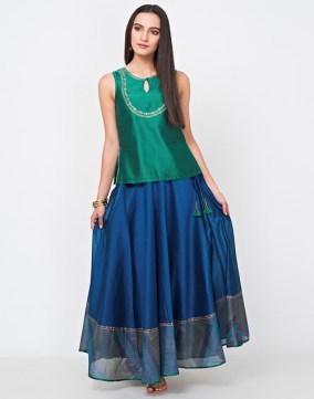 ethnic skirt and top set