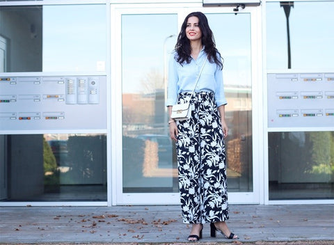 printed palazzo pant