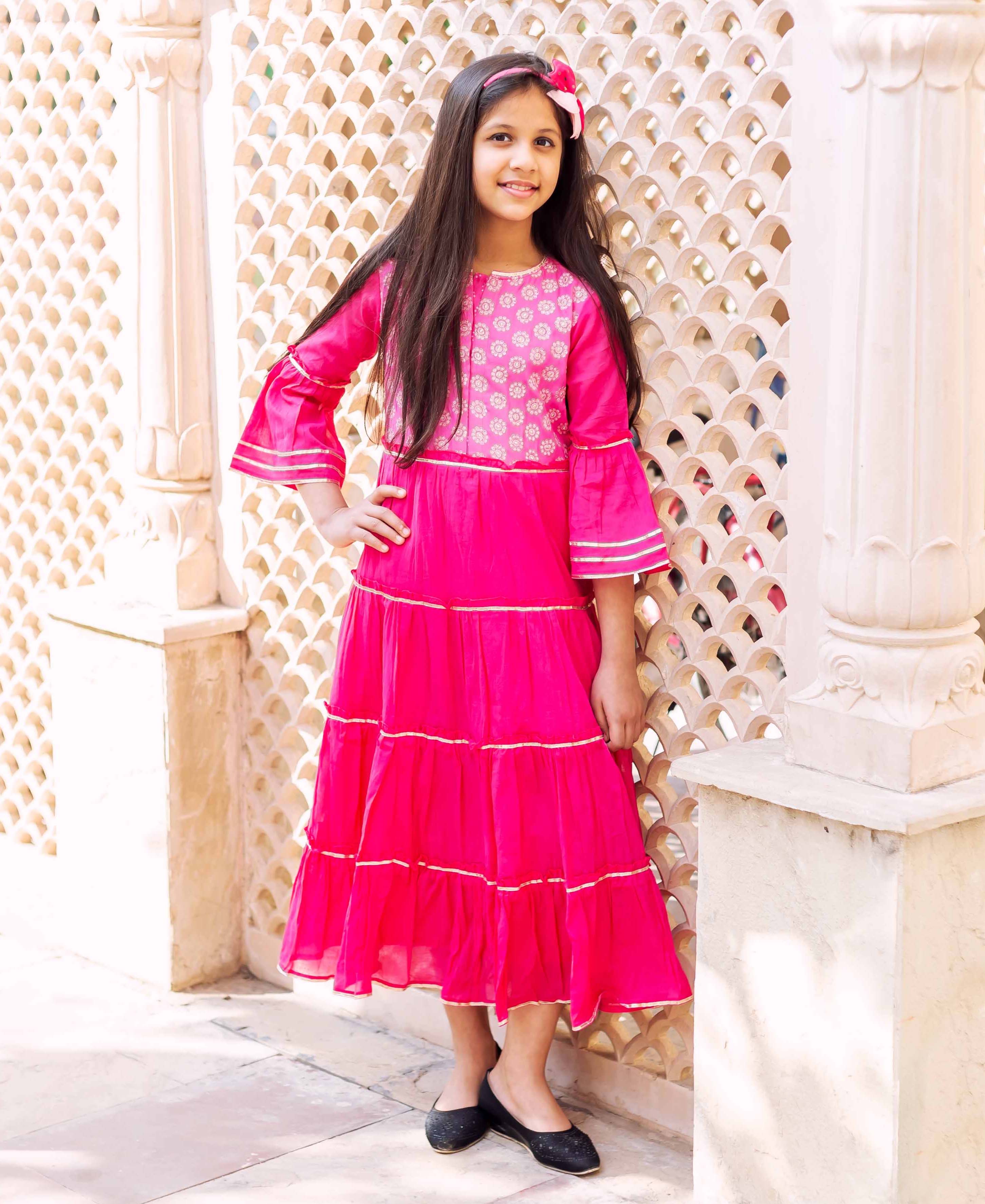 baby girl fuchsia dress