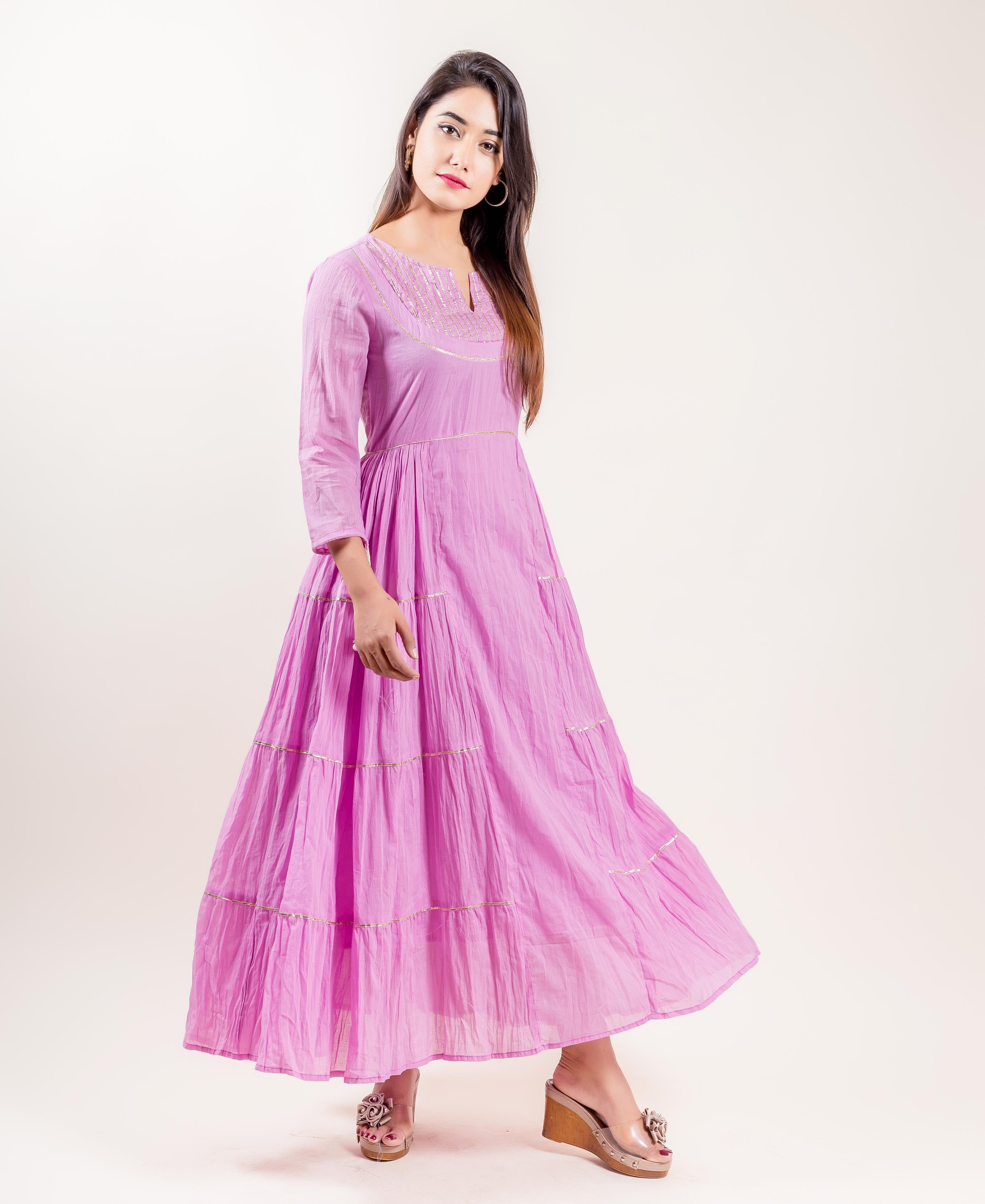 cotton full length dress