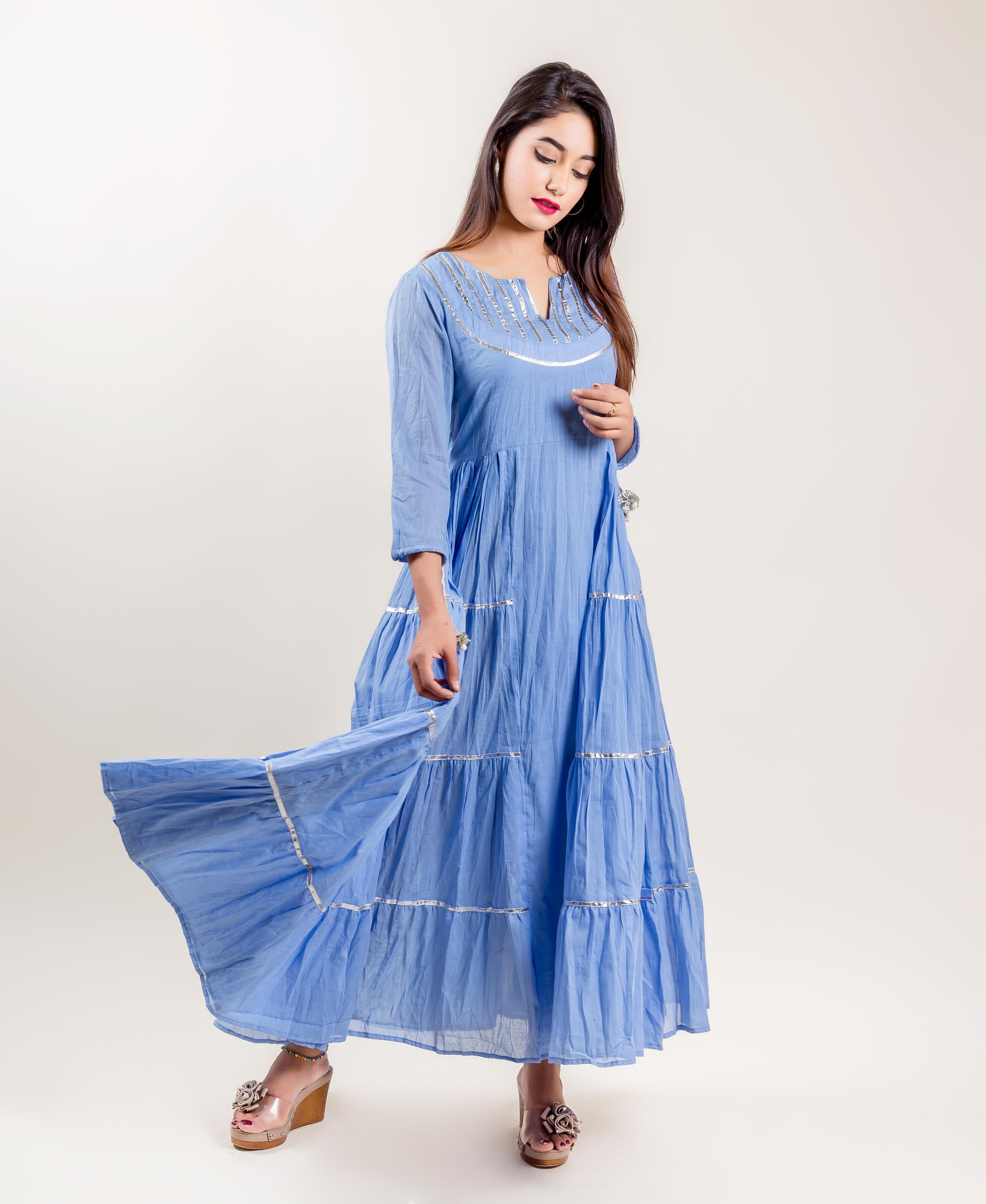 cotton indo western dress