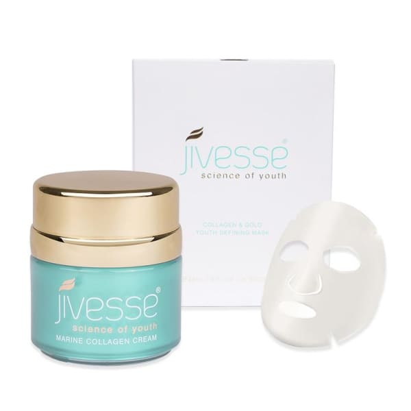 Jivesse Gold Collagen Face Sheets & Marine Collagen Cream 