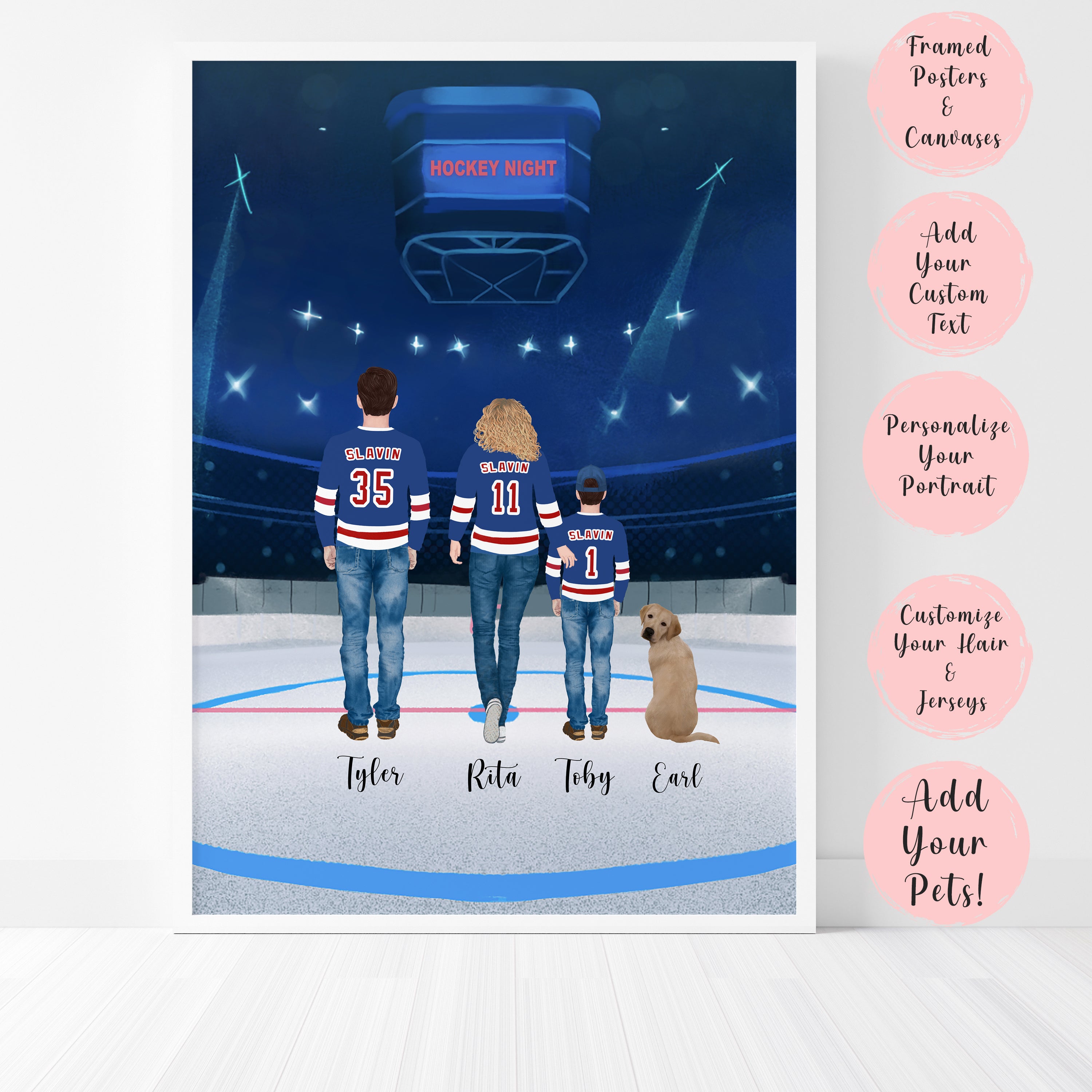 Hockey Portrait Digital Download