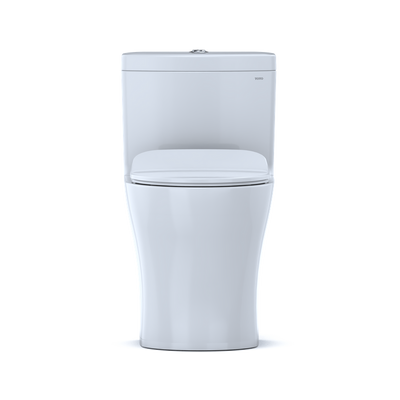 TOTO Aquia IV Elongated 1.0 gpf & 0.8 gpf One-Piece Toilet with Slim Seat in Cotton White