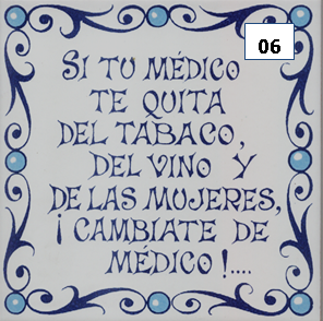 el mejor precio Productos de venta caliente Mercancía auténtica TORO DEL  ORO Refranes 10 Frases decorativas Calca cerámica Rótulos Refranero español  Azulejo fabricado artesanalmente para decorar Cerámica para colgar  