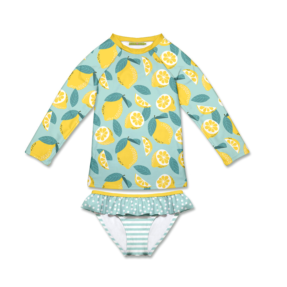 Mint Lemony Long-Sleeve Rashguard Set