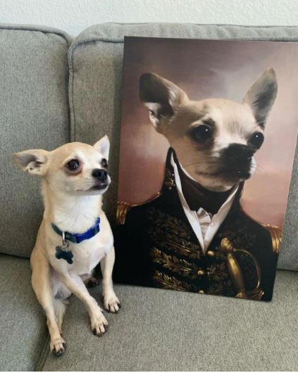indre salon Compose Custom Pet Canvas Renaissance Portrait Royal Painting Crown Paw Dog Cat -  PetPortraitArts