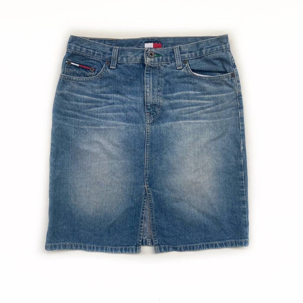 tommy hilfiger jean skirt