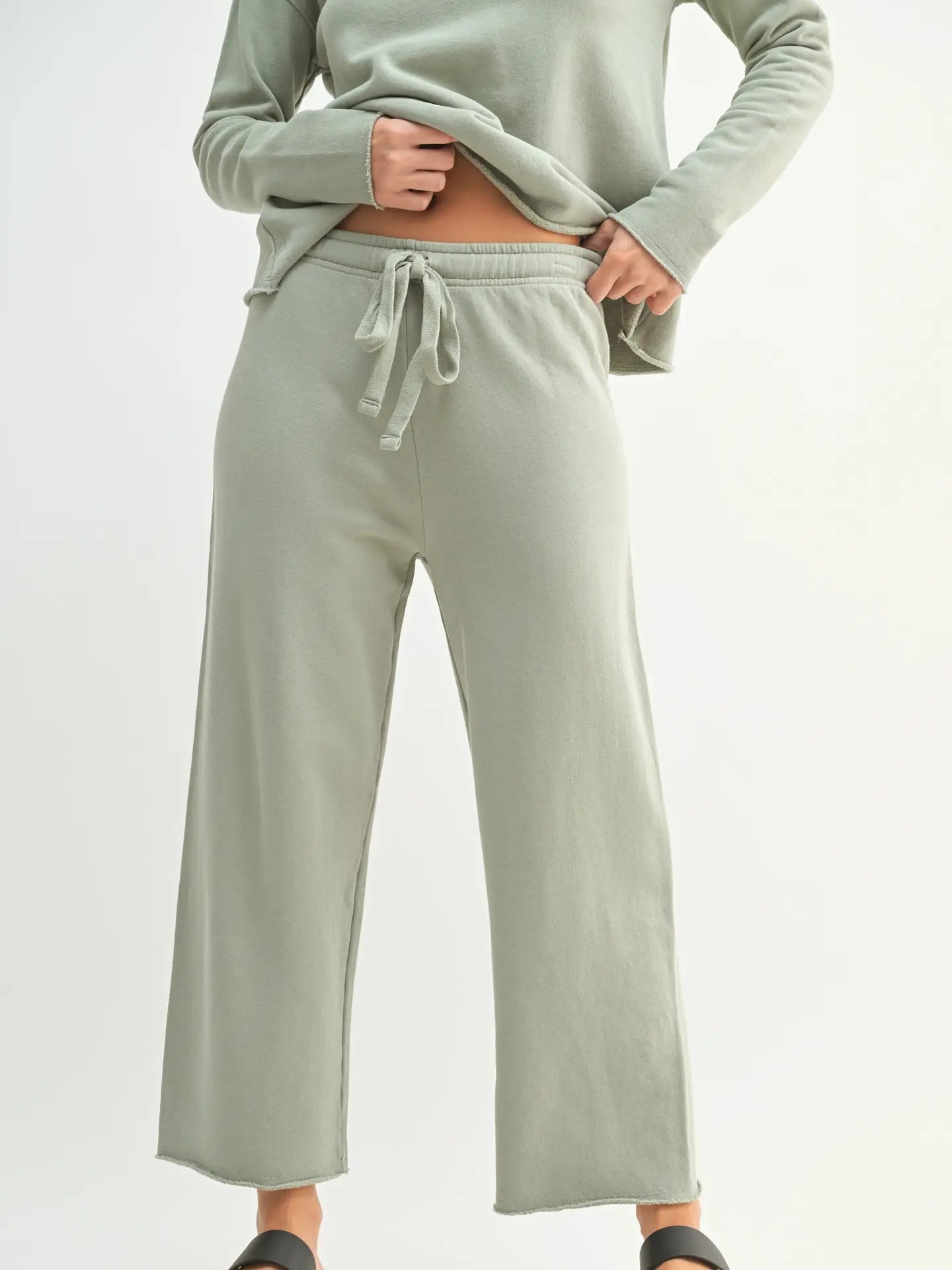 Malibu Wide-Leg Fleece Pants