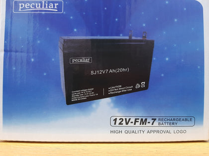 Peculiar 12V 7Ah/20HR Sealed Rechargeable Battery | SJ12V-7Ah freeshipping - Zit Electronics Store