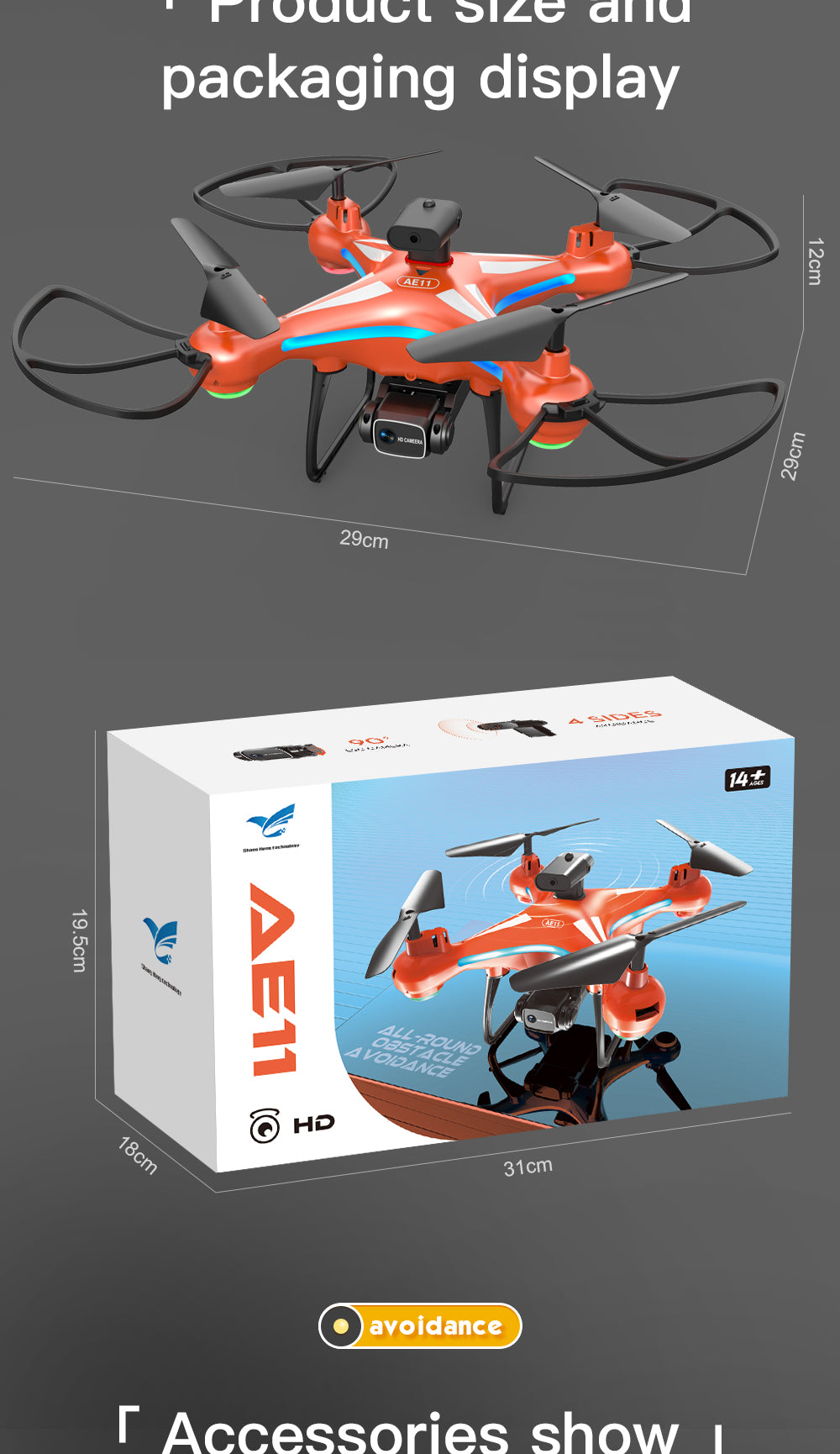 AE11 Optical Flow Light ESC Camera Drone