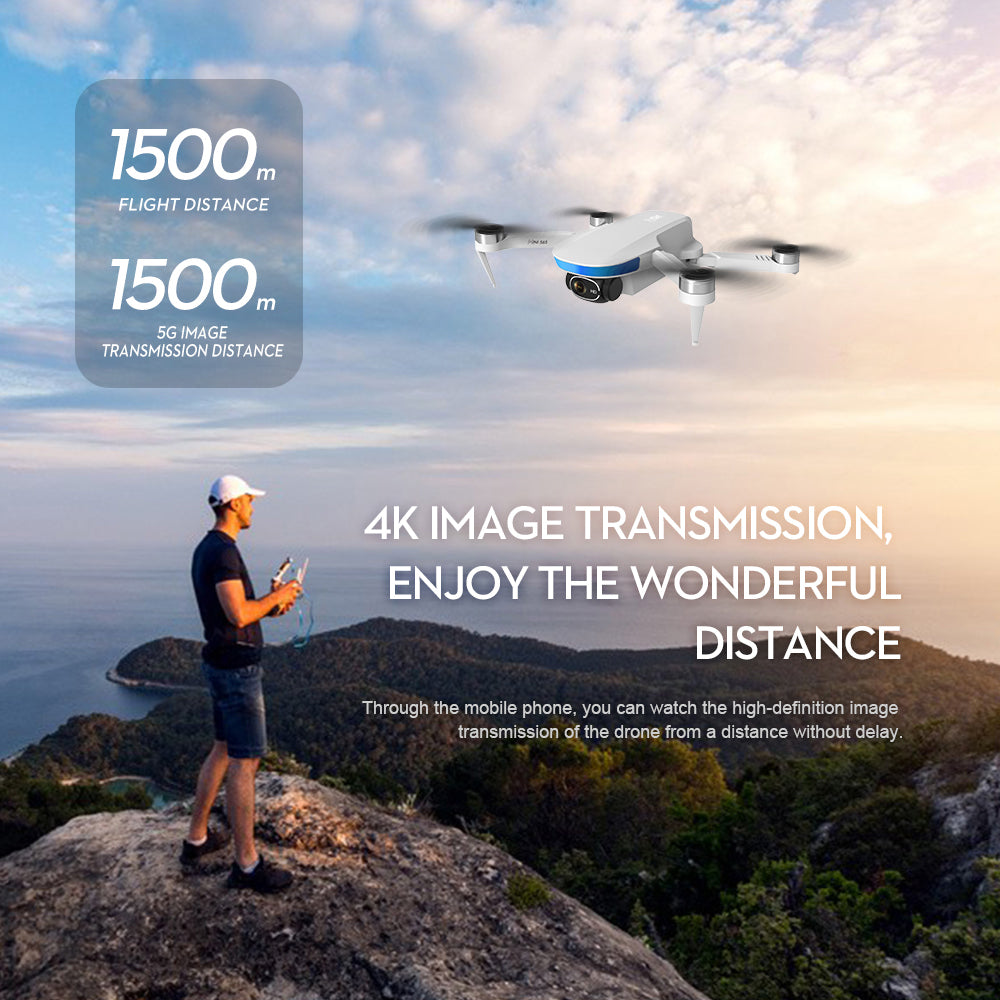 LSRC-S6S MINI GPS 5G WIFI FPV With 4K HD Camera 25mins Flight Time Brushless Foldable RC Drone Quadcopter RTF
