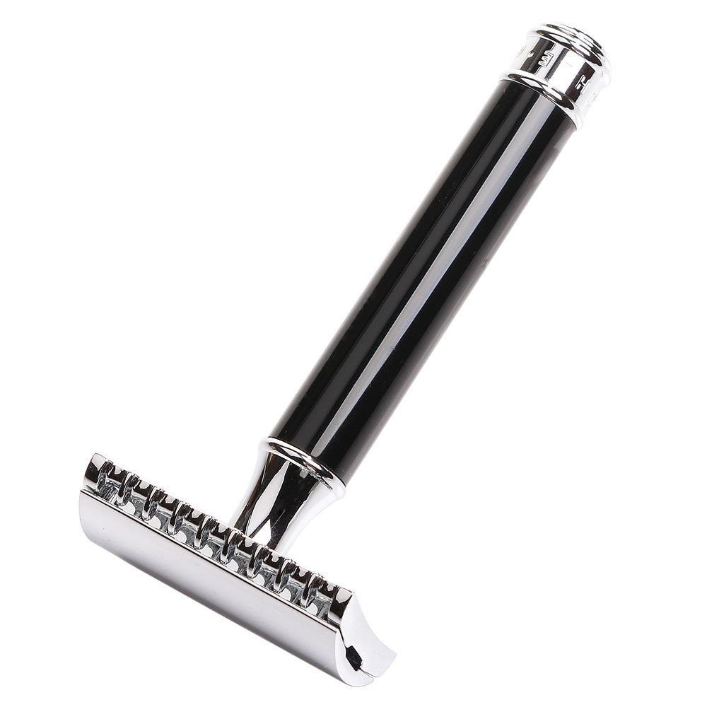 Muhle R101 Open Comb Double Edge Safety Razor - Black Handle