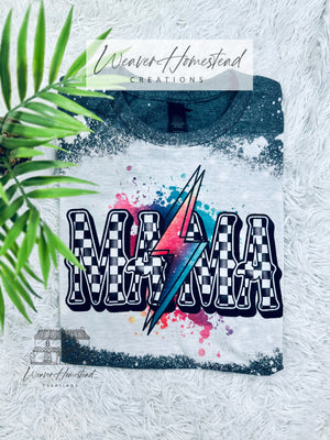 Checkered Mama Lightning Bolt - Weaver Homestead Creations