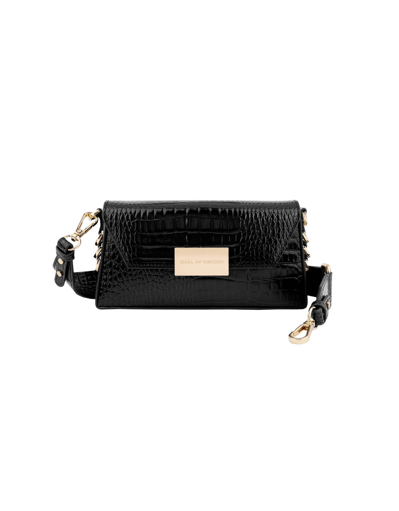 black croco bag