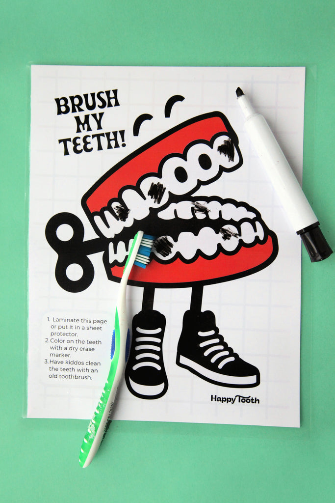Brush My Teeth Dental Health Activity